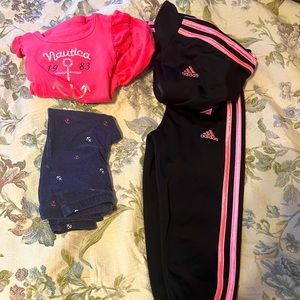 2 3t Outfit Bundle-Nautical/Adidas